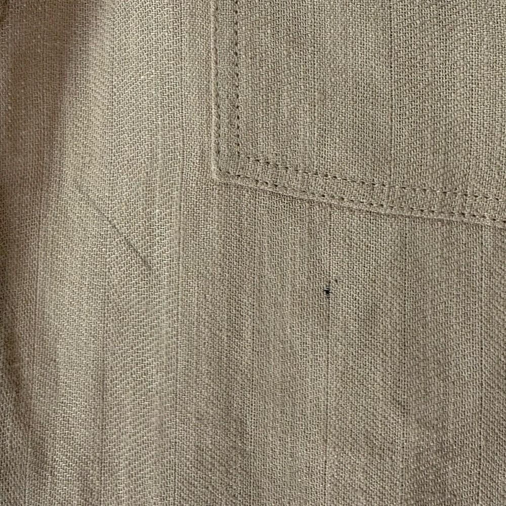 Theory Sleeveless Tan Shift Dress Linen Blend Size 0 - Picture 14 of 14